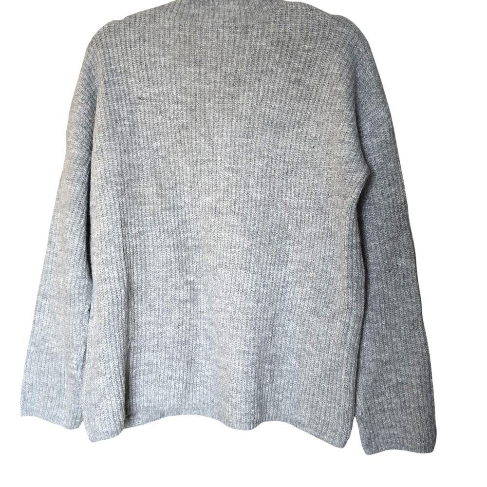 NWT Women's Medium Gray Mock Turtleneck Sweater Pull-On Skirt 2 Piece Set - Picture 9 of 12